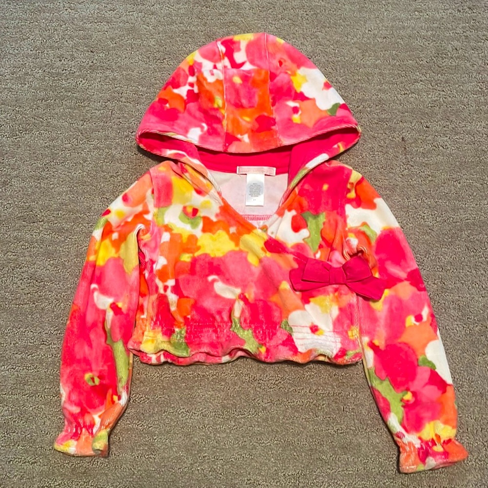 Jamie and Jack - Cropped Terry Wrap Cardigan - 2T